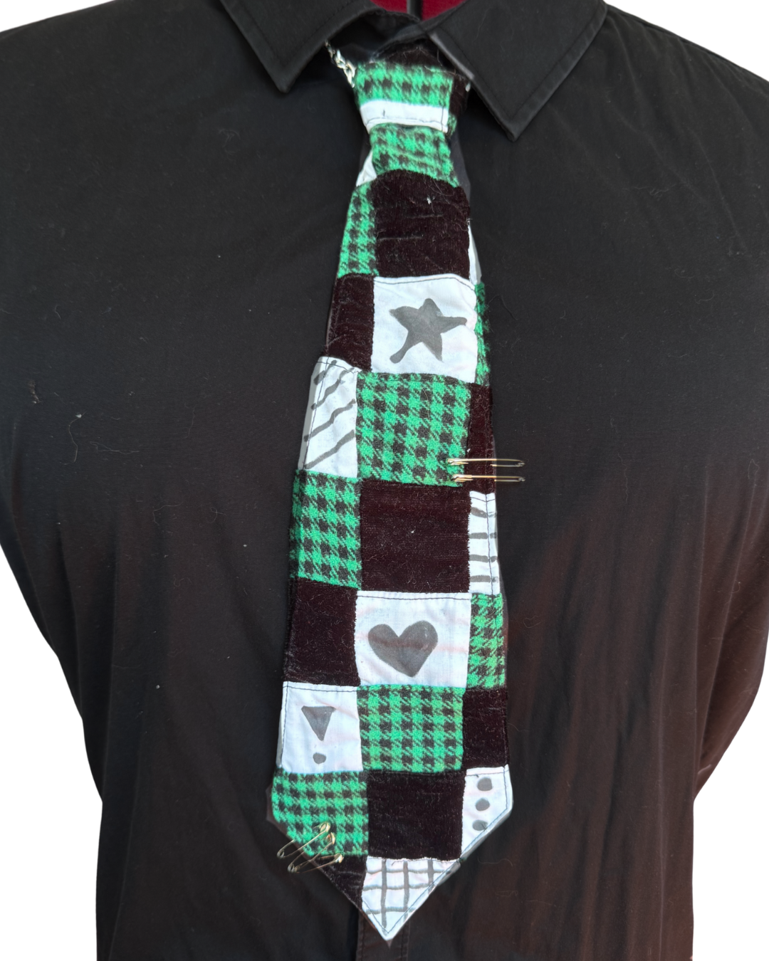 Green Scrappy Tie