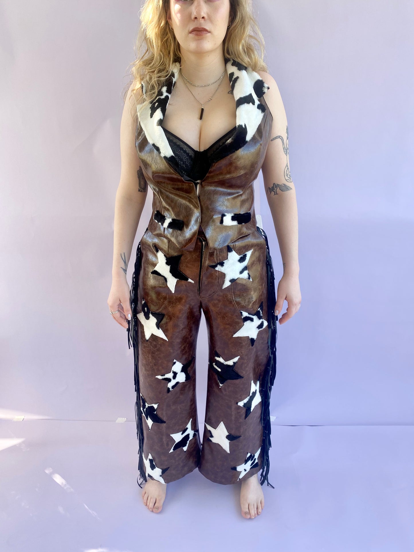 Leather Look Harper Vest