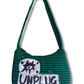 Unplug Green Houndstooth Bag