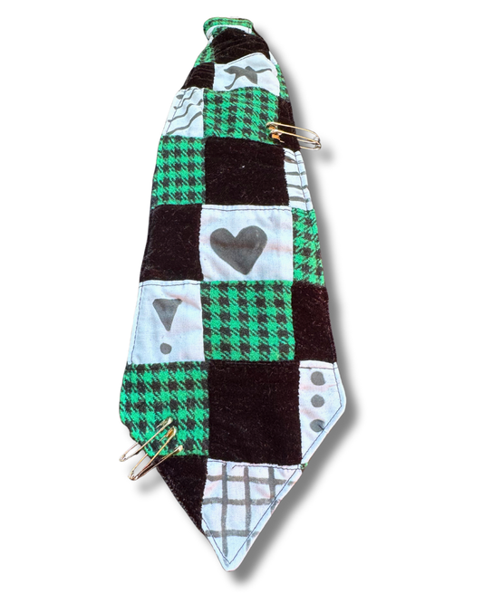 Green Scrappy Tie