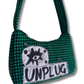 Unplug Green Houndstooth Bag
